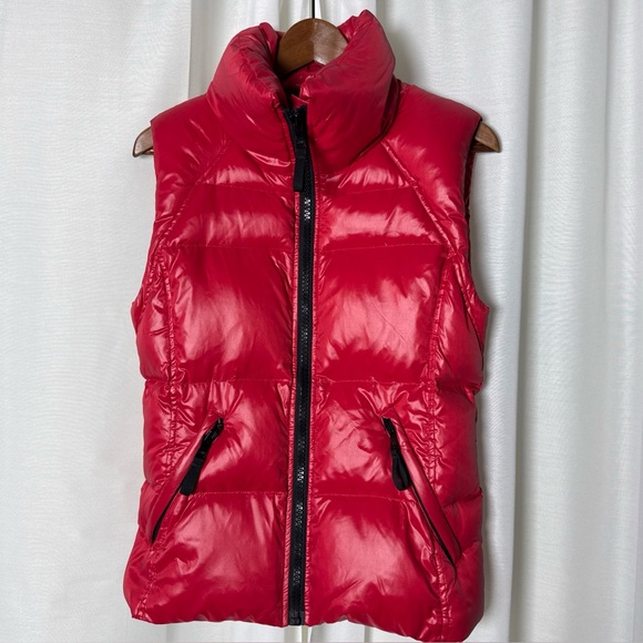 SAM. Jackets & Blazers - SAM. Red Puffer Vest medium Christmas holiday size medium